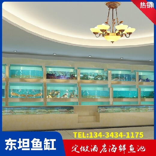 廣東陸豐市定做海鮮魚缸東坦魚缸