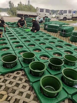 本溪深水种植施工人工生态浮岛造型美观