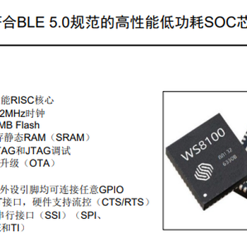 维晟WS8100芯片智能水表芯片原厂原包