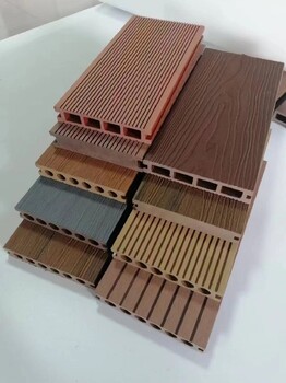 山西木塑凉亭塑木地板圆孔地板生产厂家