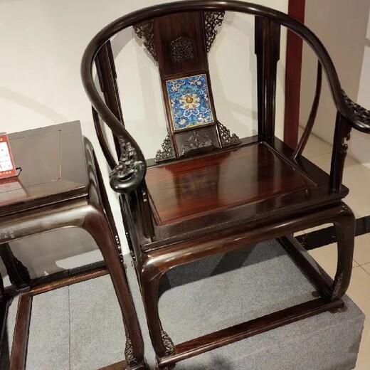 收藏之宝大红酸枝椅子大师设计大果紫檀红木桌椅