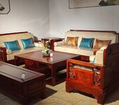 组合家具缅甸花梨沙发十三件套,大红酸枝沙发