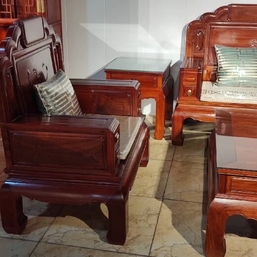 济宁古典红木沙发缅甸花梨沙发厂家位置古典沙发