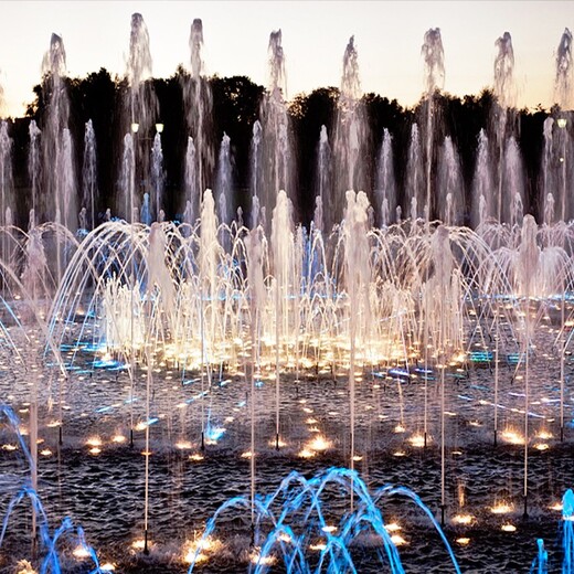 （2023喷泉公司）六盘水灯光音乐喷泉设计
