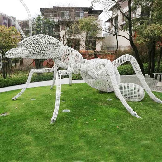 太原不锈钢蚂蚁雕塑需要联系,景观园林落地小品
