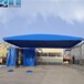 幼儿园篮球场电动棚广州白云遥控移动雨棚推拉式雨篷