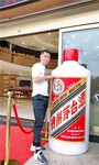珠海玻璃钢酒瓶雕塑指导报价,饮料公司仿真酒瓶造型
