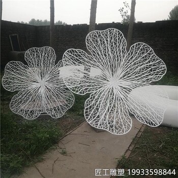 不銹鋼鋼絲編織花雕塑