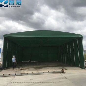 江門鶴山移動式伸縮雨棚伸縮式雨蓬停車篷ZSGG-09