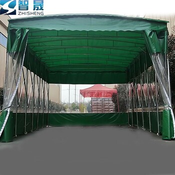 室外環(huán)境活動(dòng)空間,懸空推拉蓬,物流推拉雨蓬