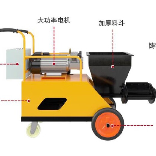 内蒙古大型砂浆喷涂机配件,抹灰机