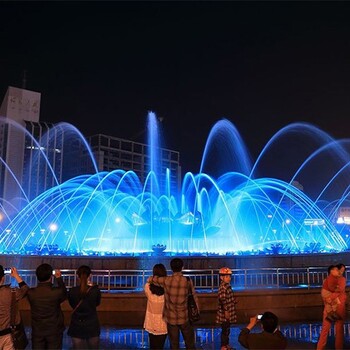 长沙湖面音乐喷泉施工