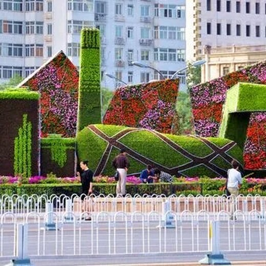 安徽绿雕立体花坛园林景观小品