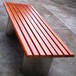 扬州防腐木长条坐凳成品销售中式公园椅安装制造