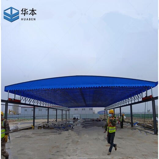 徐州工厂电动雨棚定制,悬空雨棚