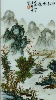 温州汪野亭瓷板画一般值多少钱？