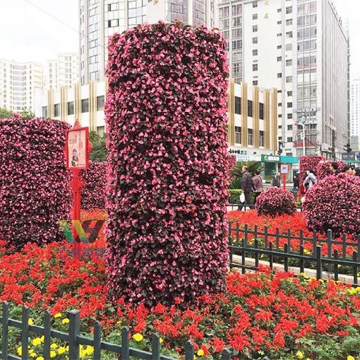 台州立体花柱花球定制