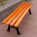 成品供应户外铸铝塑木休闲椅扬州景区休息长条坐凳定做工厂
