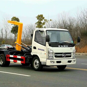 贵州移动勾臂车多少钱车厢可卸式垃圾车