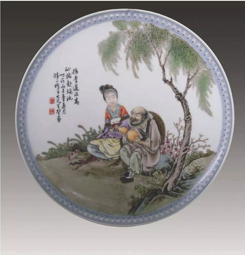 王大凡瓷板画真品款识,价格近期成交记录