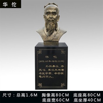 玻璃鋼名醫(yī)雕塑銅像定制,名醫(yī)人物
