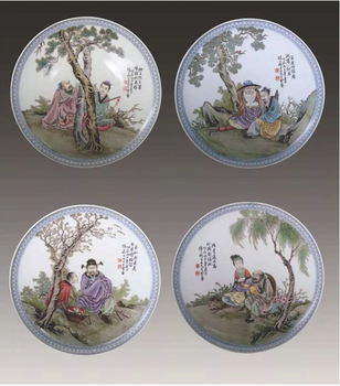 扬州瓷板画款识真品图片