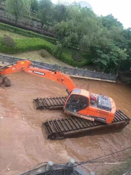 桂林水上挖掘机租赁厂家