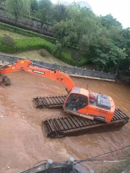 江门湿地船挖机租赁厂家推荐