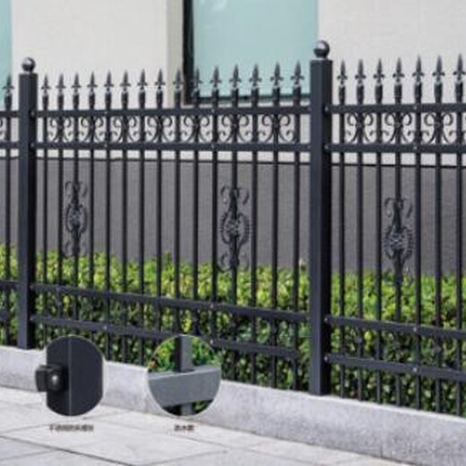 宝坻区节能铁艺围墙围栏,铁艺电动门生产安装