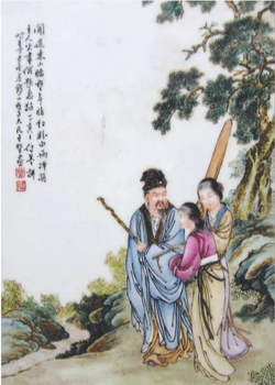 王大凡仿品瓷板画,真品有什么特点