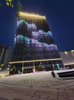 樓體照明亮化設計施工泛光照明設計施工酒店照明亮化設計施工