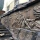 广州水泥山洞制作手工仿木护栏假树,博物馆场景产品图