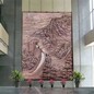 韵特雕塑玄关壁画,北京长城铜浮雕壁画，万里长城浮雕定制