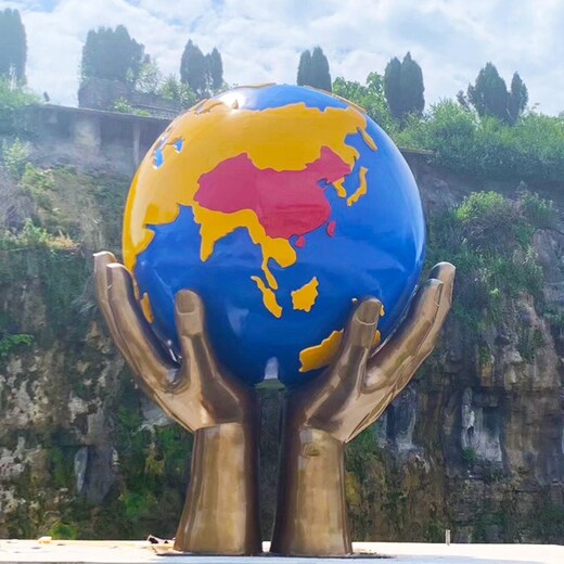 韵特雕塑广场校园雕塑,北京室外不锈钢灯光地球仪雕塑，地球仪雕塑价格