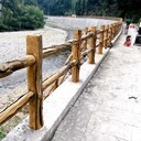 橋東區仿木護欄施工專業水泥仿木仿木桌椅