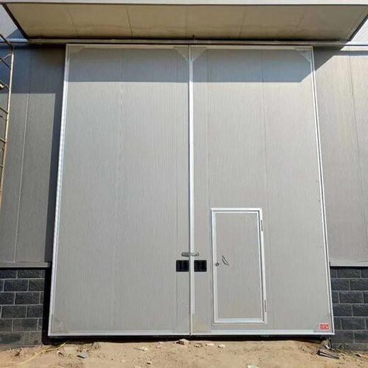西青开发区工业钢质平开门定制,工业平移门生产安装