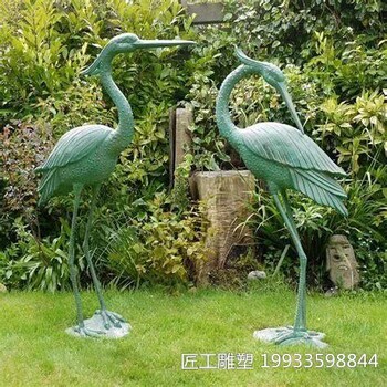 不銹鋼火烈鳥雕塑古銅火烈鳥雕塑