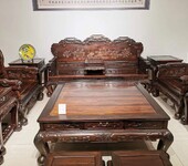 济宁销售缅甸花梨沙发木纹清晰,王义红木家具