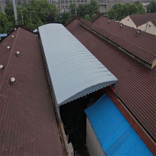 上海仓库电动雨棚颜色可选活动伸缩雨棚
