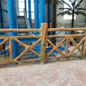 豐南區仿木護欄施工河道仿木護欄制作