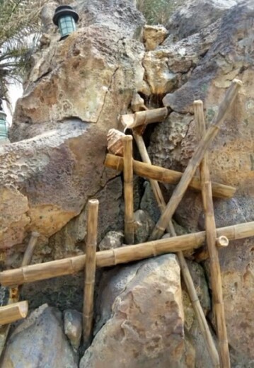 鶴壁仿真假樹(shù)大門仿木欄桿假樹(shù)大門,浮雕圓雕