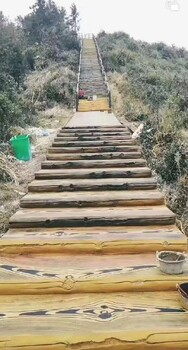 豐南區仿木護欄施工河道仿木護欄制作