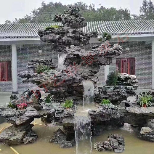 庭院假山鱼池制作方法