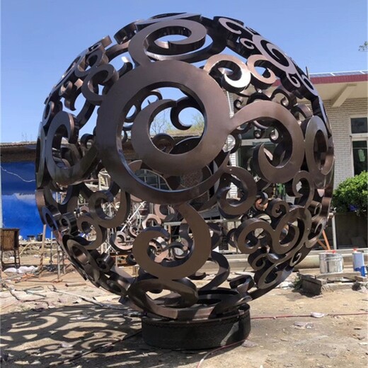 不銹鋼鏤空球雕塑廠,鏡面不銹鋼鏤空球雕塑