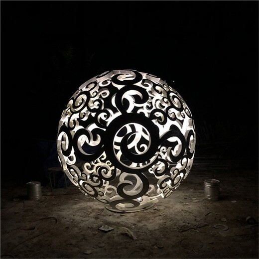 不锈钢雕塑圆球,不锈钢镂空圆球雕塑