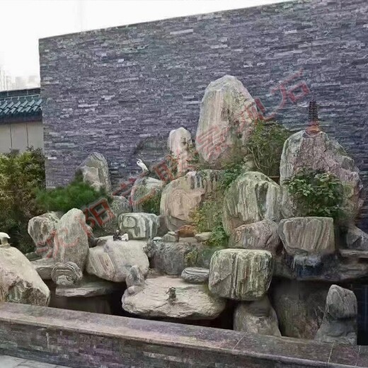 庭院水泥假山砖骨架制作视频双鸭山定制假山