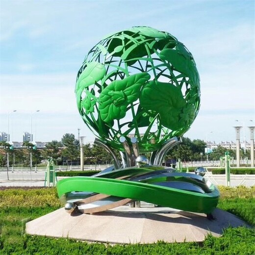 鏤空球形雕塑,鏤空球雕塑廠