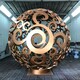 不銹鋼雕塑鏤空球圖