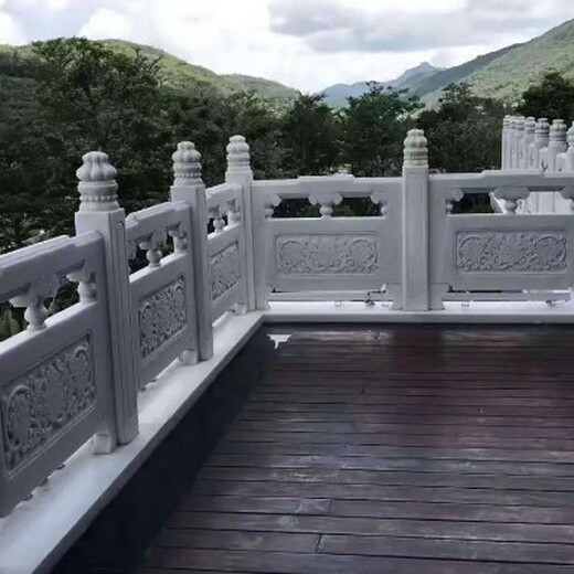 上海校园汉白玉石栏杆定制
