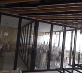 会议室餐厅酒店用移动隔音墙吊轨玻璃活动隔断设计